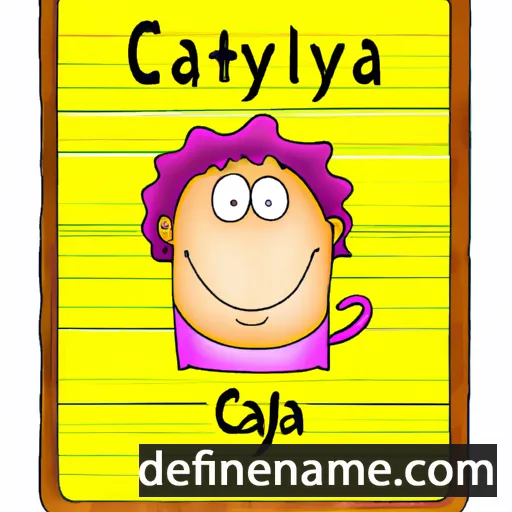 cartoon of the name Catalaya