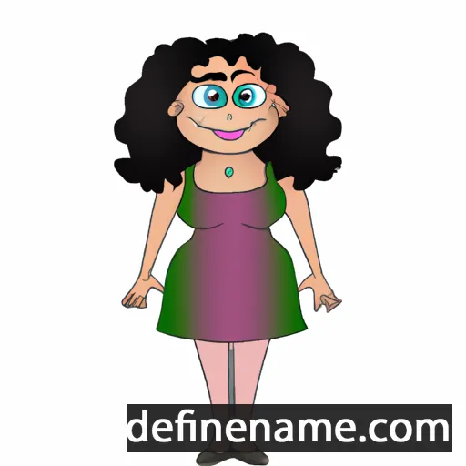 cartoon of the name Cathina