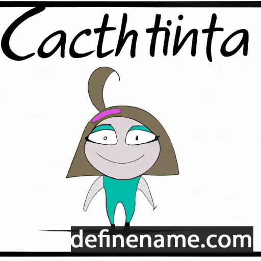 cartoon of the name Cathinka