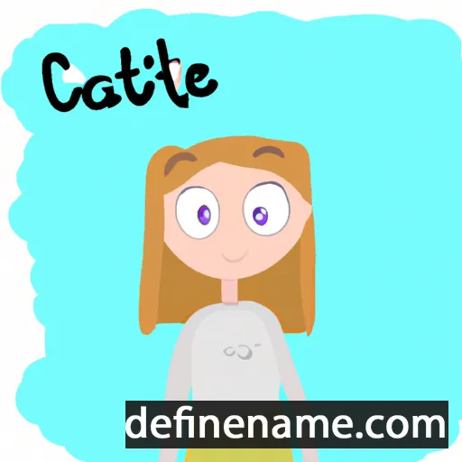 cartoon of the name Catie