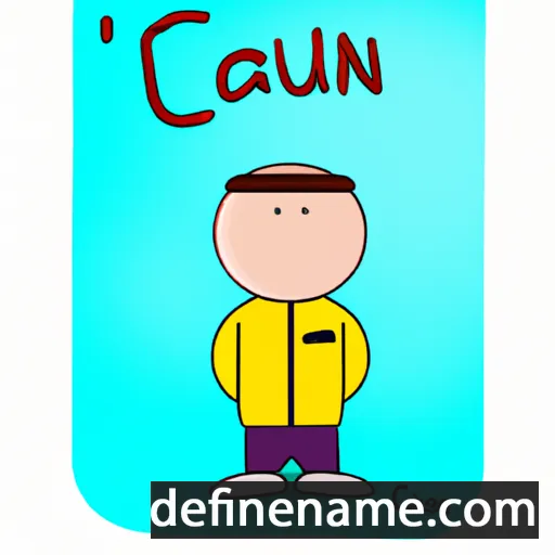 cartoon of the name Cauan