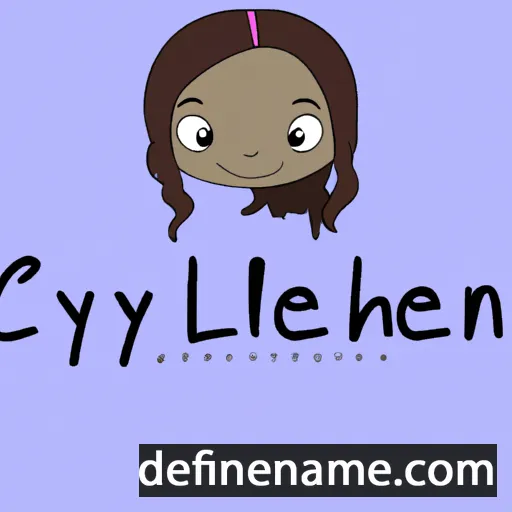 cartoon of the name Cayleah