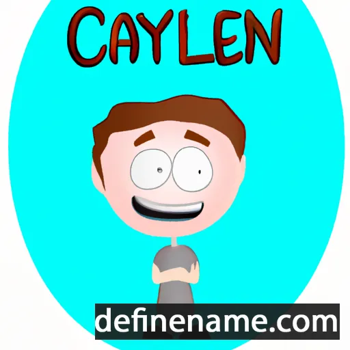 cartoon of the name Caylen