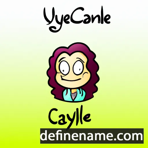 cartoon of the name Caylene