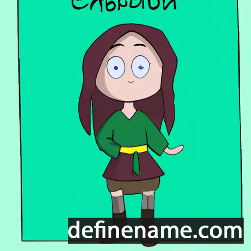 cartoon of the name Céibhionn