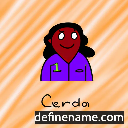 cartoon of the name Ceandra