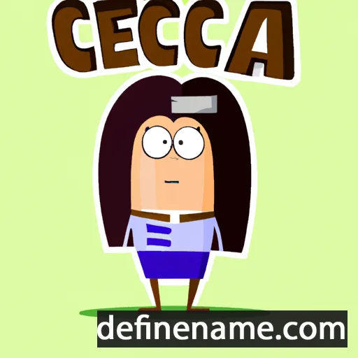 cartoon of the name Ceca