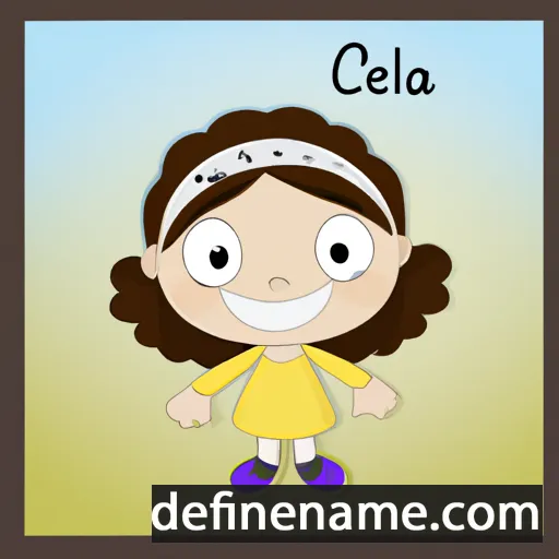 cartoon of the name Ceceilia