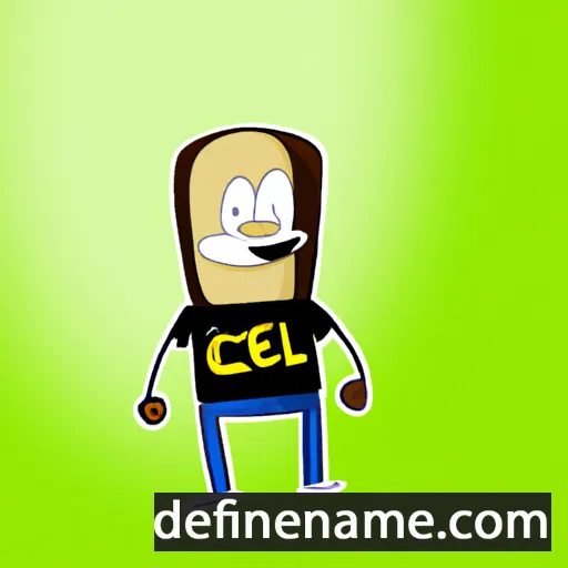 cartoon of the name Cecel