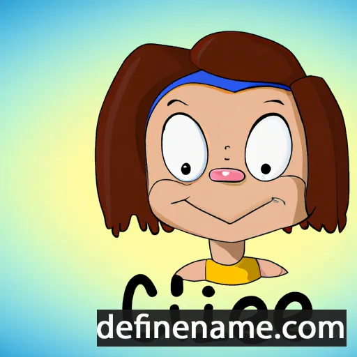 cartoon of the name Cecile