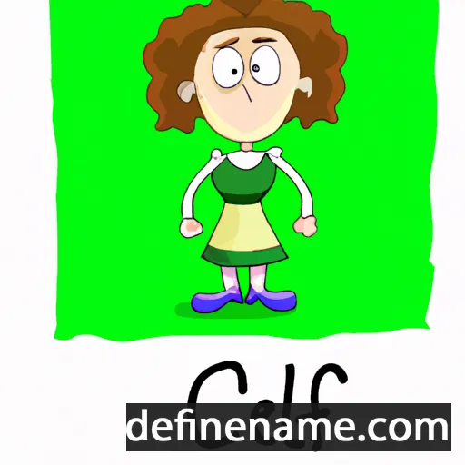 cartoon of the name Ceili