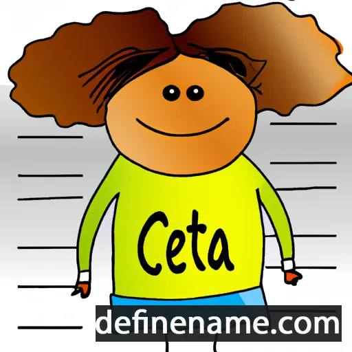 cartoon of the name Ceita