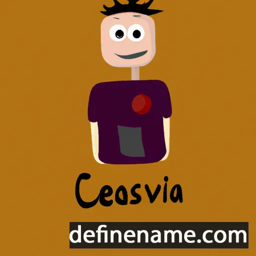 cartoon of the name Česlav