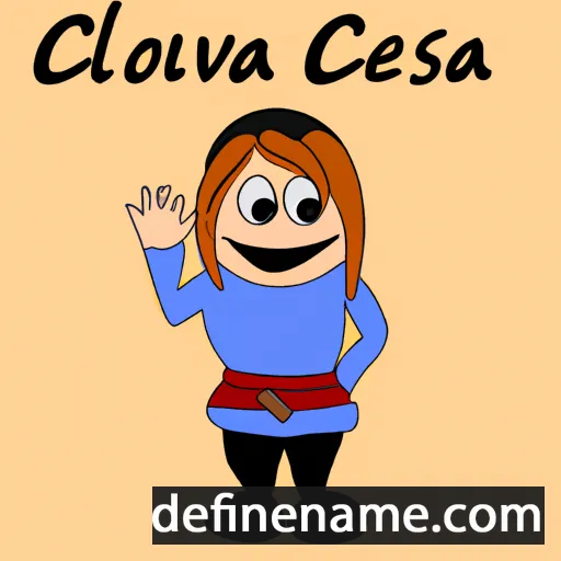 cartoon of the name Česlova