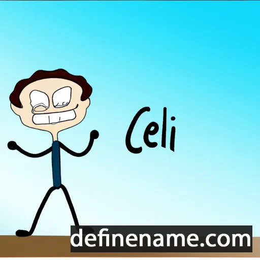 cartoon of the name Célien