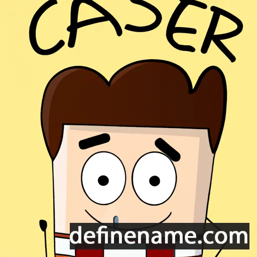 cartoon of the name Cèsar