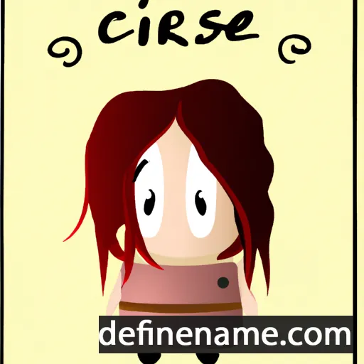 cartoon of the name Cèsiri