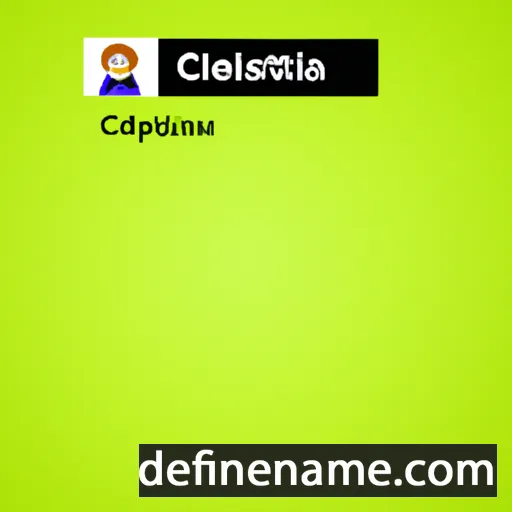 cartoon of the name Celistina