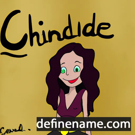 cartoon of the name Cendrine