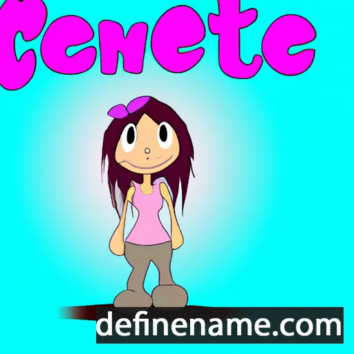 cartoon of the name Cennie