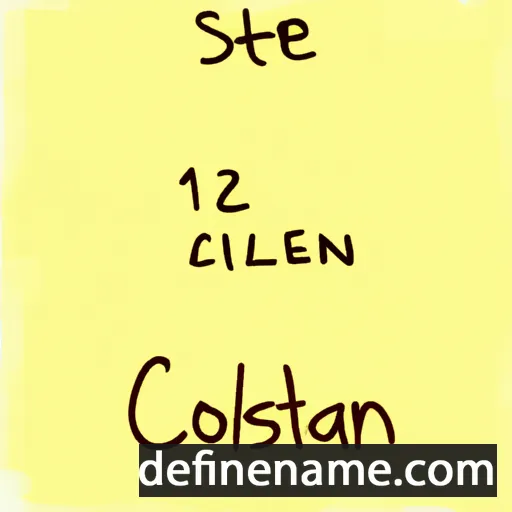 cartoon of the name Ceolstan