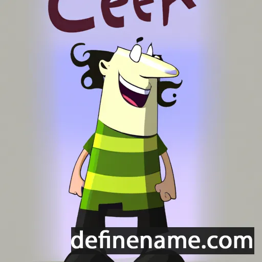 cartoon of the name Cer