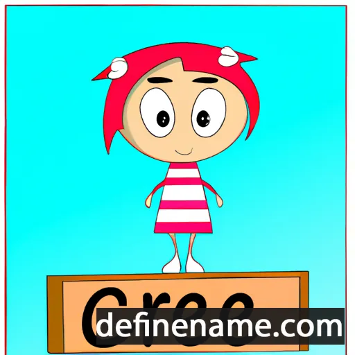 cartoon of the name Cerie