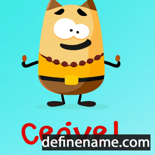 cartoon of the name Cevat