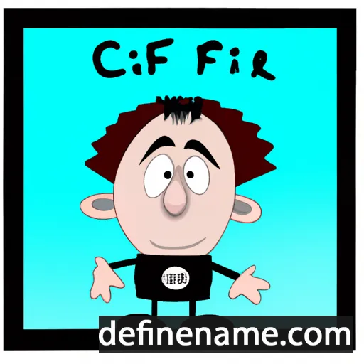 cartoon of the name Cfir