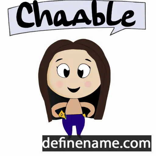 cartoon of the name Chábeli