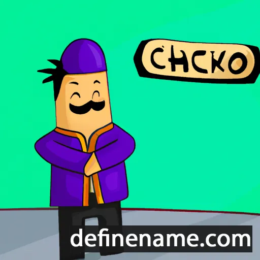 cartoon of the name Chaćko