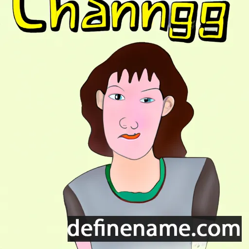 Chaening cartoon