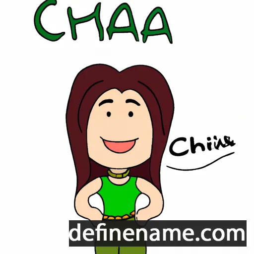 cartoon of the name Chaia