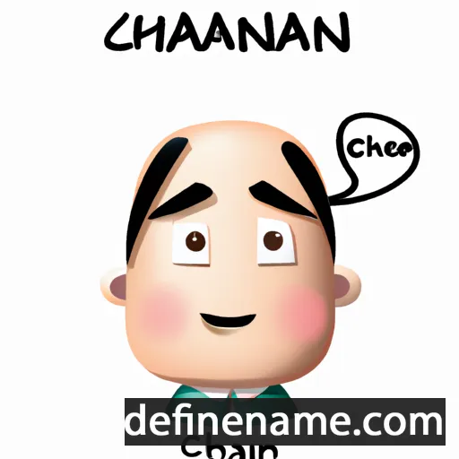 cartoon of the name Chaianan