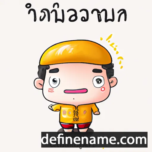 cartoon of the name Chakkraphan