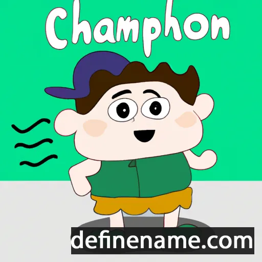 cartoon of the name Chalermphon