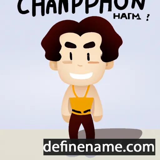 cartoon of the name Chalermpon