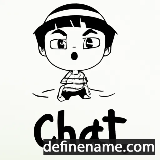 cartoon of the name Chalit