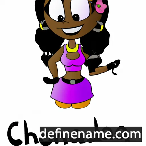 cartoon of the name Chalonda