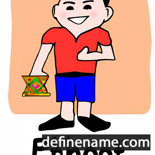 cartoon of the name Chalong