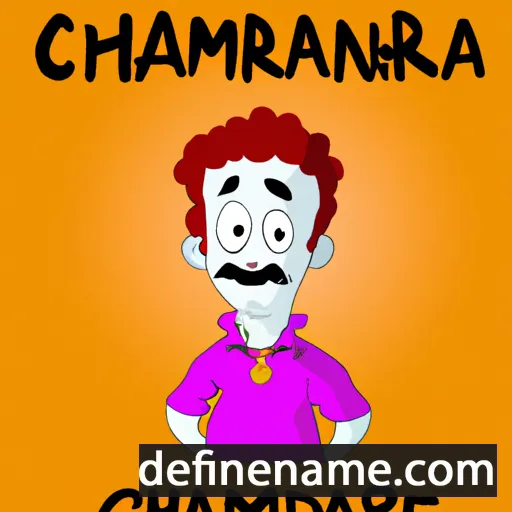 cartoon of the name Chamendra