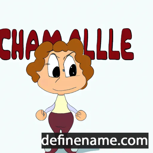 cartoon of the name Chamille