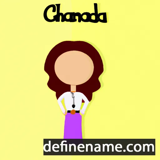 cartoon of the name Chandora