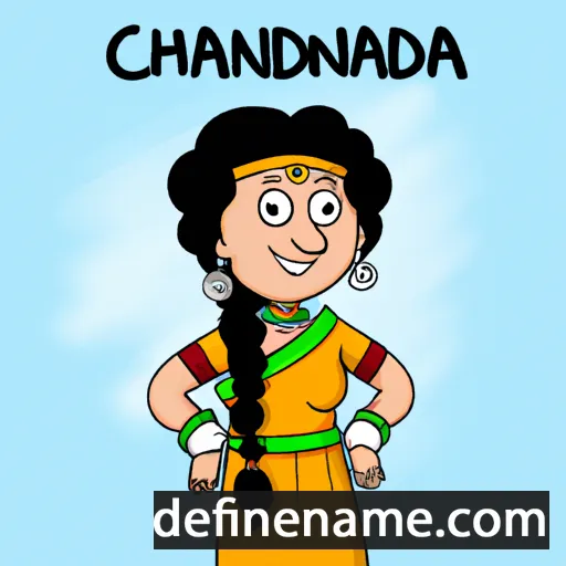 cartoon of the name Chandrakala