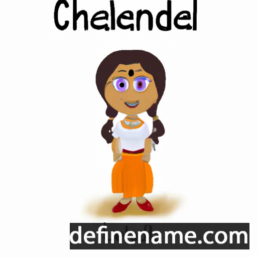 cartoon of the name Chandraleela