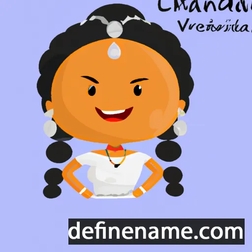 cartoon of the name Chandravati