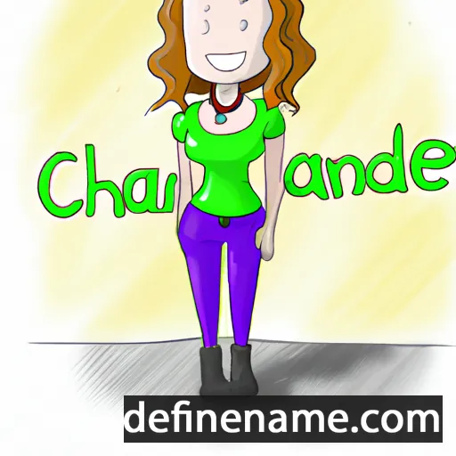 cartoon of the name Chandre