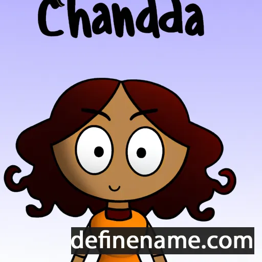 cartoon of the name Chandria