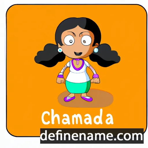 cartoon of the name Chandrima