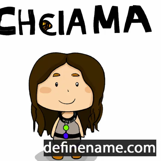 cartoon of the name Chanena